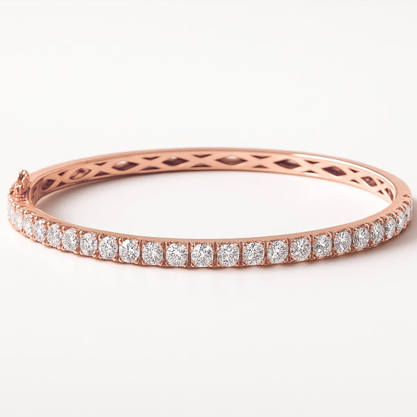 Sprinkled Round Bracelet in Gold with Diamond