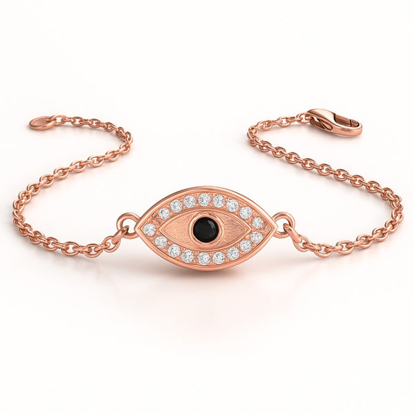 Evil Eye Bracelet in Gold with Diamond