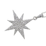 Star Necklace in Gold with Diamonds