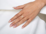 Circle Ring in Gold with Diamonds