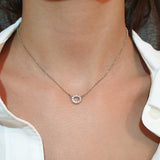 Circle of Life Necklace in Gold with Diamonds