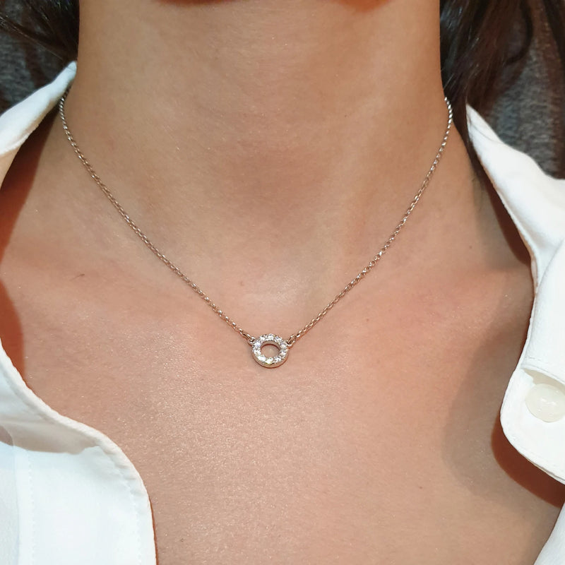 Circle of Life Necklace in Gold with Diamonds