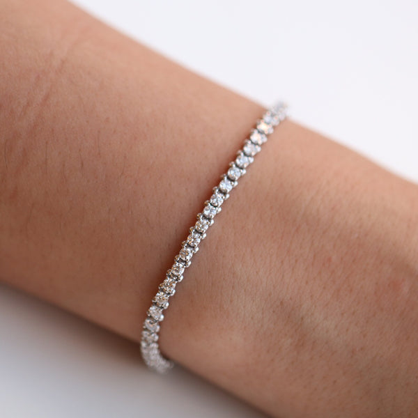 Tennis Bracelet in Gold with Diamond