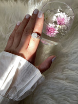 Pave Signet Ring in Gold with Diamonds