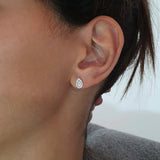 Pear Shape Earrings in Gold with Diamonds