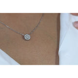 Round Shape Necklace in Gold with Diamonds