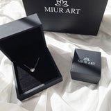 Heart Shape Necklace in Gold with Diamonds