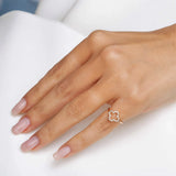 Clover Ring in Gold with Diamonds