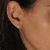 טבעת V משובצת זהב משובצת ביהלום משובצת ב-Pear &amp; Pave