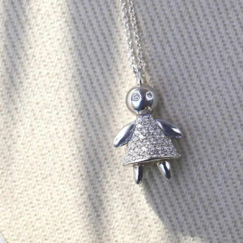 New Mom | Doll Necklace in Gold with Diamonds