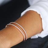 Sprinkled Round Bracelet in Gold with Diamond
