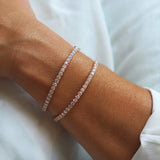 Sprinkled Round Bracelet in Gold with Diamond