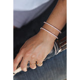 Sprinkled Round Bracelet in Gold with Diamond