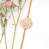 Infinity Charm Bracelet in Gold with Diamond