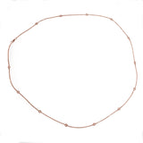 Round Necklace in Gold with Diamonds
