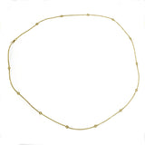 Round Necklace in Gold with Diamonds