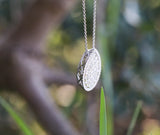 Pave Pear Shape Necklace in Gold with Diamonds