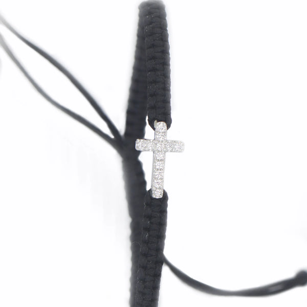 Cross Bracelet in Gold with Diamond