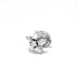טבעת V משובצת זהב משובצת ביהלום משובצת ב-Pear &amp; Pave