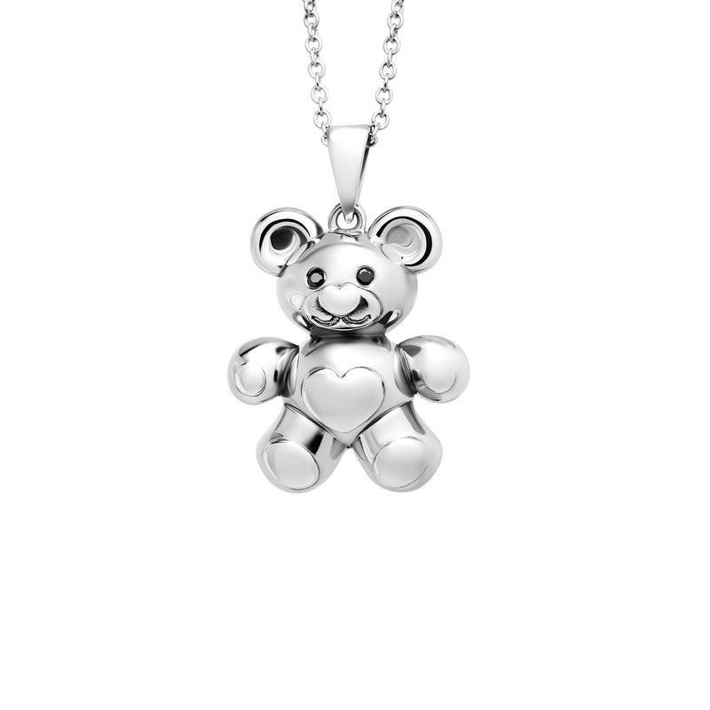 Teddy Bear Pendant in Gold with Diamonds