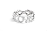 Love Ring in gold with 0.45 Natural diamonds