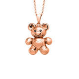 Teddy Bear Pendant in Gold with Diamonds