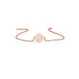 Infinity Charm Bracelet in Gold with Diamond