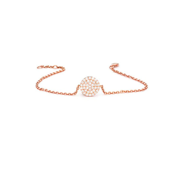 Infinity Charm Bracelet in Gold with Diamond