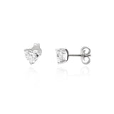 טבעת V משובצת זהב משובצת ביהלום משובצת ב-Pear &amp; Pave