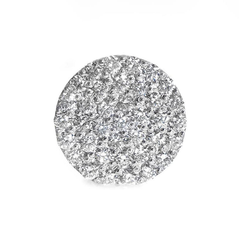 טבעת V משובצת זהב משובצת ביהלום משובצת ב-Pear &amp; Pave