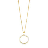 Circle of Life Necklace in Gold with Diamonds