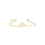Infinity Charm Bracelet in Gold with Diamond
