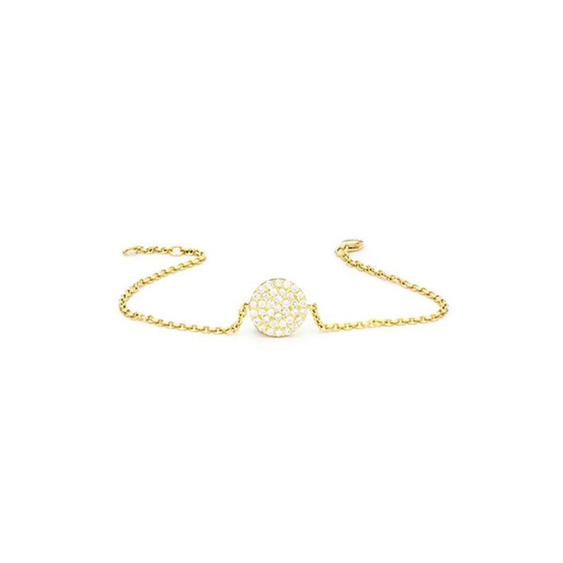 Infinity Charm Bracelet in Gold with Diamond
