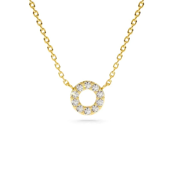 Circle of Life Necklace in Gold with Diamonds