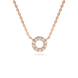 Circle of Life Necklace in Gold with Diamonds