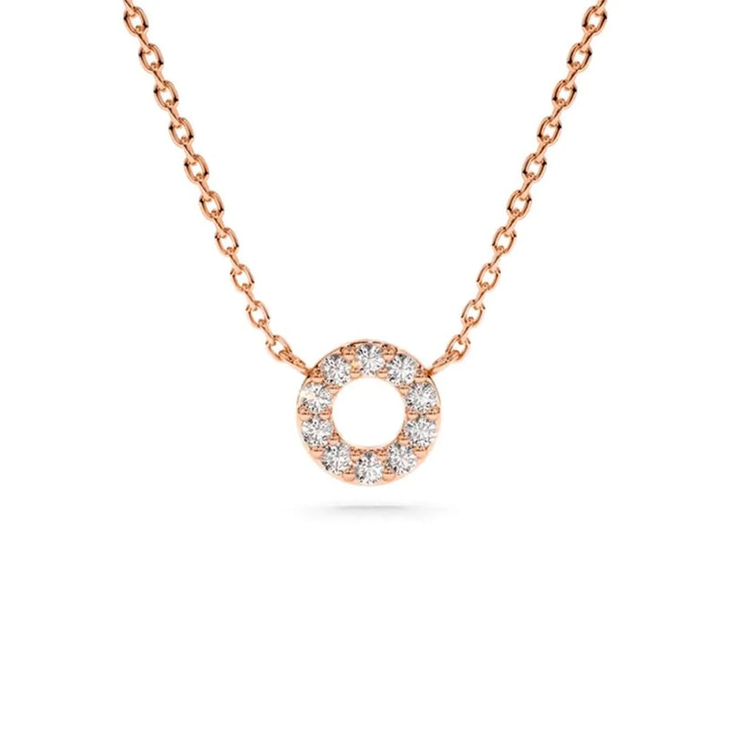 Circle of Life Necklace in Gold with Diamonds
