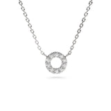 Circle of Life Necklace in Gold with Diamonds