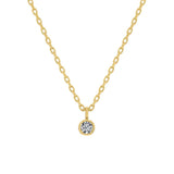 Chain Choker Necklace in Gold with Diamonds