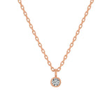 Chain Choker Necklace in Gold with Diamonds