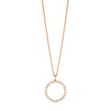 Circle of Life Necklace in Gold with Diamonds
