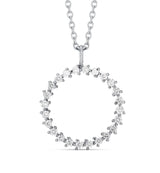 Circle of Life Necklace in Gold with Diamonds