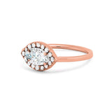 Marquise Shape Ring in Gold with Diamonds