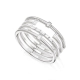 Baguette Ring in gold with diamonds