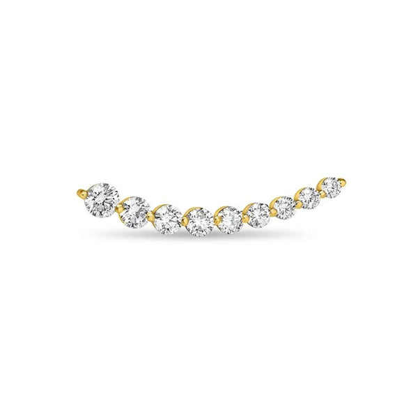 טבעת V משובצת זהב משובצת ביהלום משובצת ב-Pear &amp; Pave