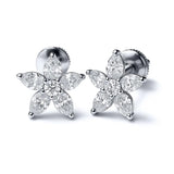 טבעת V משובצת זהב משובצת ביהלום משובצת ב-Pear &amp; Pave