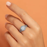 Pave Signet Ring in Gold with Diamonds