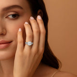 Pave Signet Ring in Gold with Diamonds