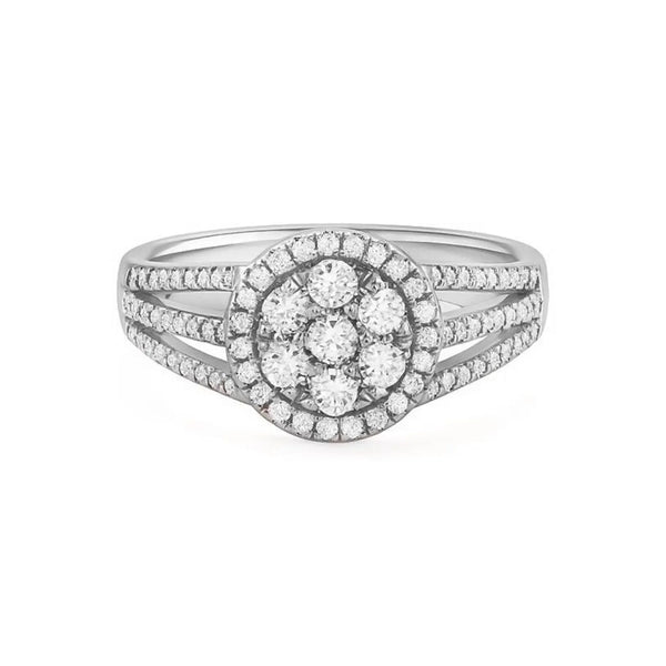 Pave Signet Ring in Gold with Diamonds