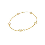Heart Bracelet in Gold with Diamond