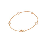 Heart Bracelet in Gold with Diamond